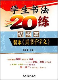 小学生书法20练（结构篇）智永《真书千字文》