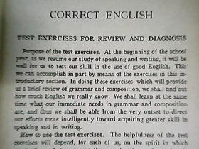 CORRECT ENGLISH  First Course / 修正英語 第一課程