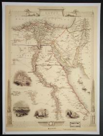 1800 EGYPT MAP 埃及地图