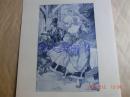 《天使诱惑之4》1932年石版单色版画  法国著名情色插图画家 Cheri Herouard 作品 尺寸26*19.7厘米