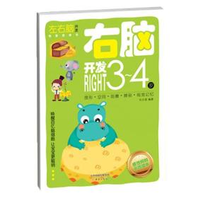 正版书 左右脑开发创意游戏书  右脑开发3-4岁