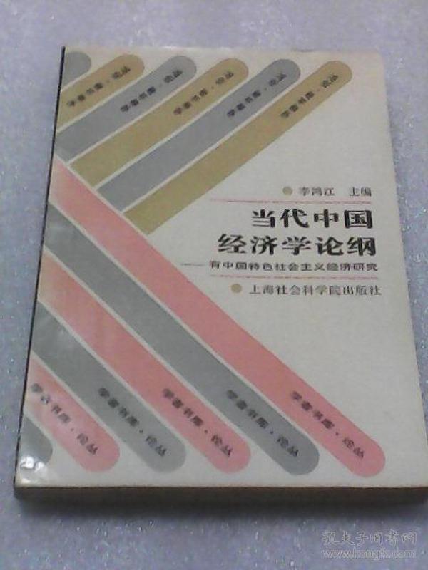 当代中国经济学论纲:有中国特色社会主义经济研究