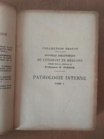 民国  precis de pathologie interne tome 1  病理学  第1卷   1937年