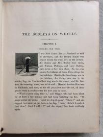 晚清1879年印 THE BODLEYS ON WHEELS 内有铜板画插图