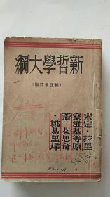 新哲学大纲 补正增定版 民国版 缺版权页 其他完整