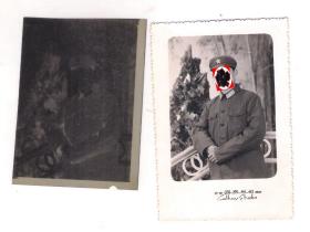 【货号：B70】带原底片的老照片 早期北京国泰照相馆 6.5X10厘米