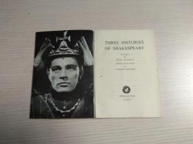 THREE HISTORIES OF SHAKESPEARE（内含英、日文）原版