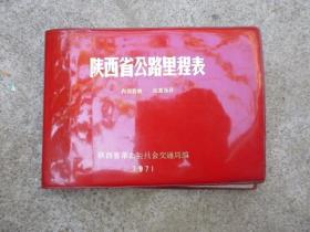 陕西省公路里程表（1971）