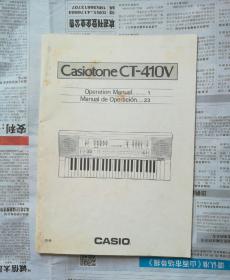 卡西欧电子琴Casiotone CT-410V使用说明书（英文版）