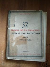 MEMORIAL EDITION 32 SONATAS FOR THE PIANOFORTE LUDWIG VAN BEETHOVEN