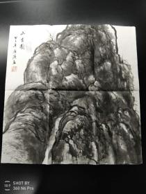 中美协会员 名家 李广滨 国画山水小品斗方自鉴