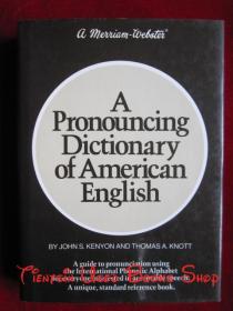 A Pronouncing Dictionary of American English（Second Edition）（货号TJ）
