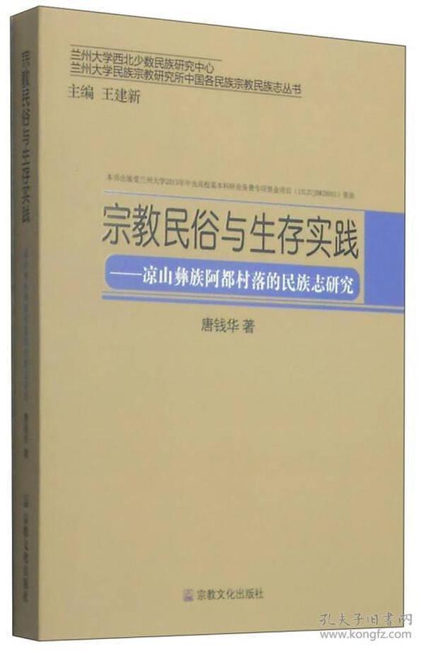 兰州大学民族宗教研究所中国民族家教民族志丛书·宗教民俗与生存实践：凉山彝族阿都村落的民族志研究