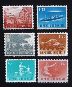 印度尼西亚邮票----混合新邮一组