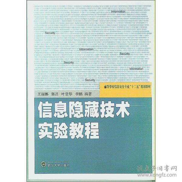 二手正版信息隐藏技术实验教程 王丽娜 武汉大学出版社