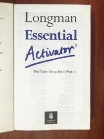 未阅 双色印刷 LONGMAN DICTIONARY英国原装进口 Longman Essential Activator 朗文简明联想活用词典 (第2版)