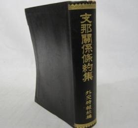 《支那关系条约集》1930年 半泽玉城 外交时报社 日文原版