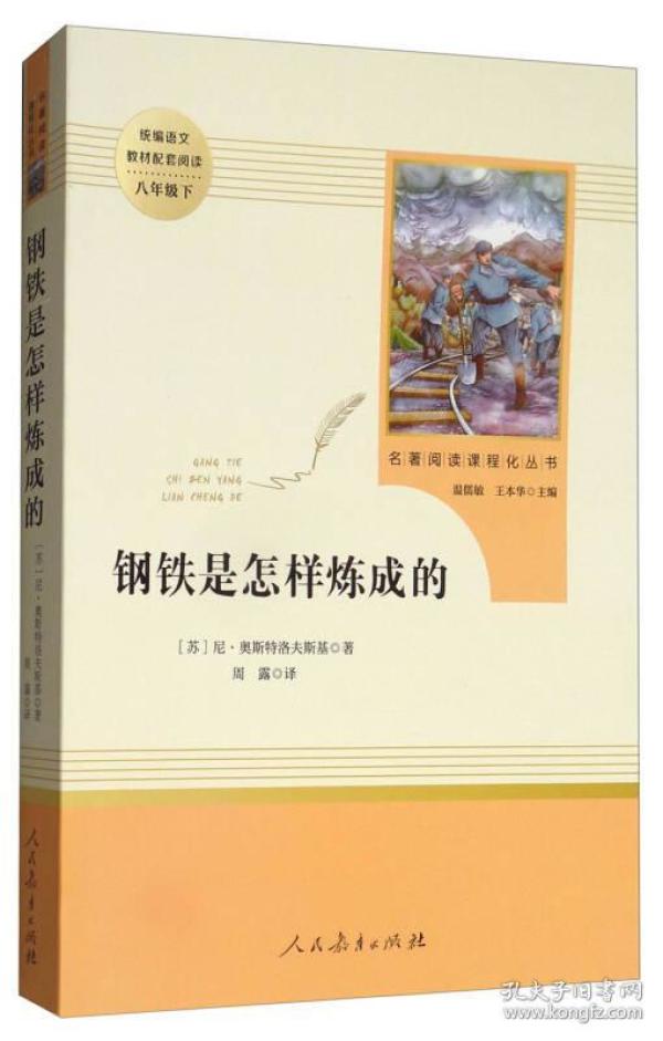 统编语文教材配套阅读 八年级下：钢铁是怎样炼成的/名著阅读课程化丛书