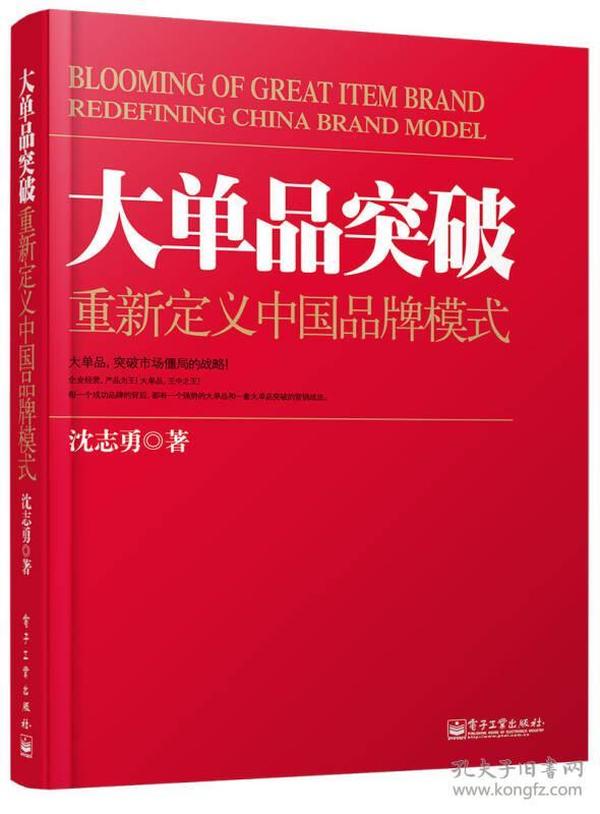 大单品突破——重新定义中国品牌模式