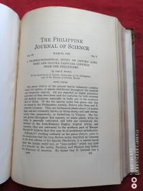 南满铁路大连医院馆藏菲律宾科学杂志1927年第32期（the philippine journal of science volume 32 1927）