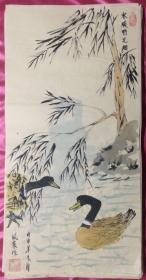 国画408水暖鸭先知