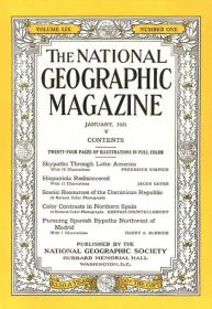 现货 national geographic美国国家地理1931年1月拉丁美洲，多米尼加，西班牙