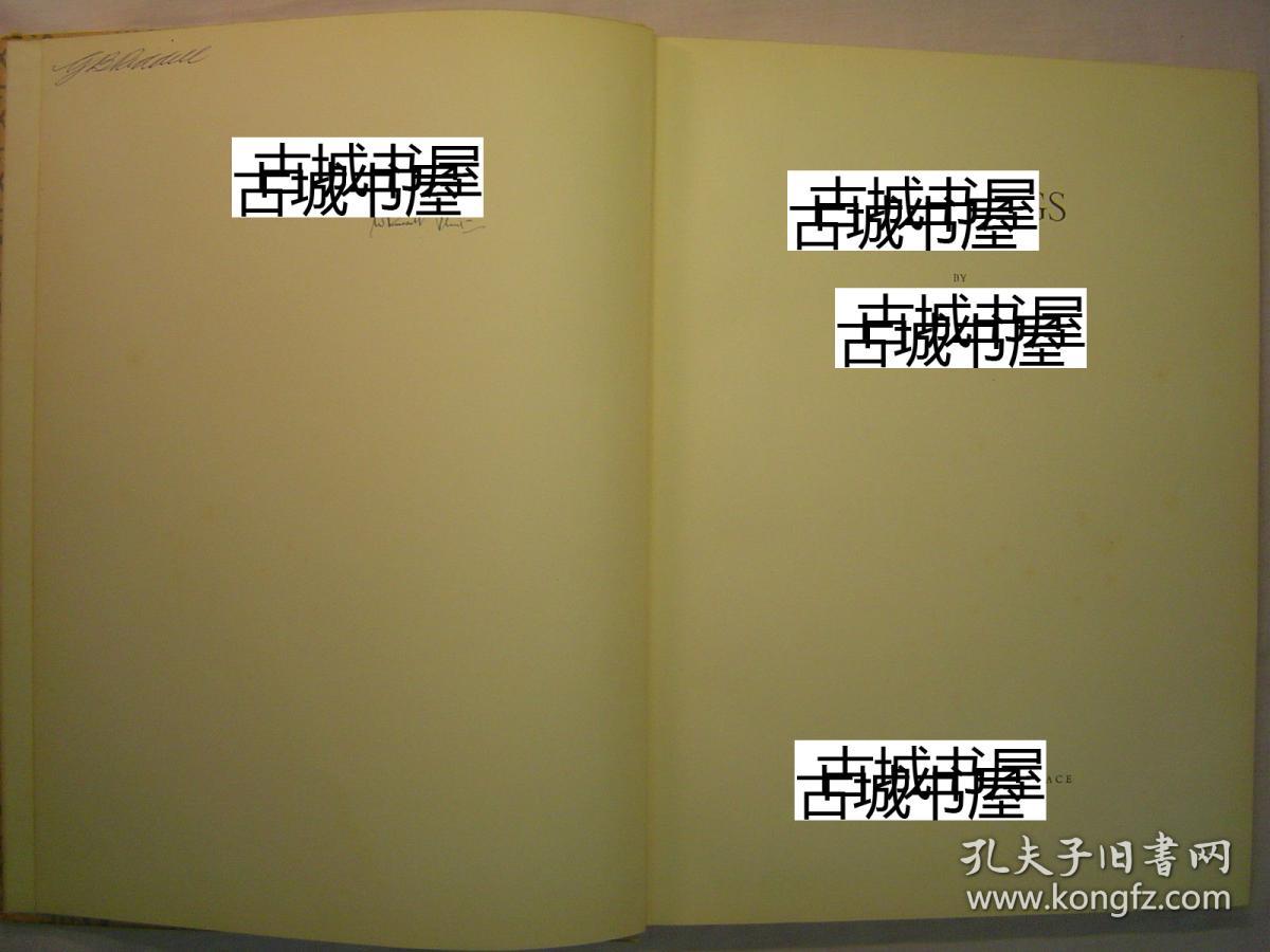 稀缺，限量签名《 苏格兰水彩画之王罗素•弗林特作品集》134幅绘画图片，1950年出版