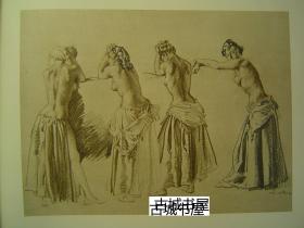 稀缺，限量签名《 苏格兰水彩画之王罗素•弗林特作品集》134幅绘画图片，1950年出版
