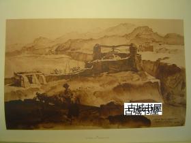 稀缺，限量签名《 苏格兰水彩画之王罗素•弗林特作品集》134幅绘画图片，1950年出版