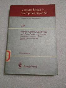 【英文版】Lecture  notes  in  computer  science  ： Applied  algebra ，algorithmics  and  error correcting  codes   228（馆藏）