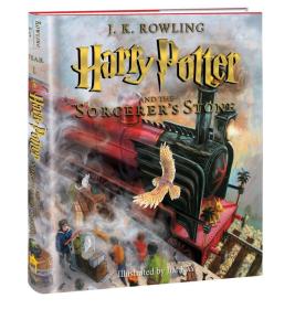 Harry Potter and the Sorcerer’s Stone：The Illustrated Edition英文原版 哈利波特与魔法石 彩绘插图精装