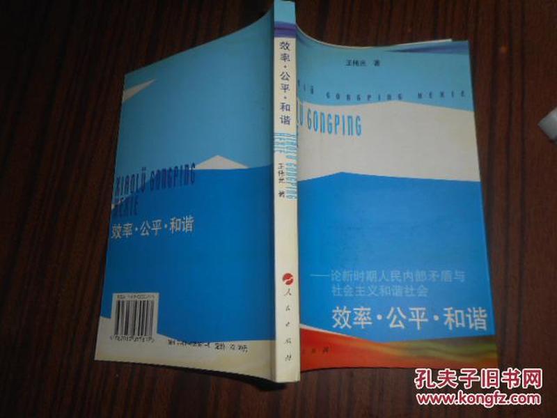 效率·公平·和谐——论新时期人民内部矛盾与社会主义和谐社会