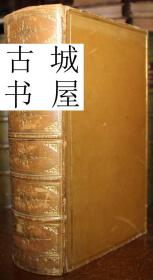 稀少，牛津版，  简.奥斯汀著名小说《傲慢与偏见5卷》精美版画插图，1946年出版，皮革精装