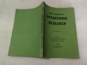 some techniques of Operational research （ 运算研究若干技术、英文版）