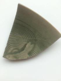 耀州窑瓷片（1）----北宋耀州窑刻花碗瓷片标本（90年代北京广安门工地出土，精片）