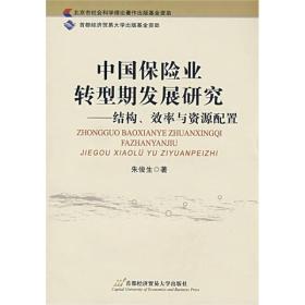 中国保险业转型期发展研究：结构、效率与资源配置