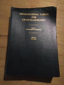 【英文版】INTERNATIONAL TABLES FOR CRYSTALLOGRAPHY国际晶体学表 A卷 （空间群对称性）