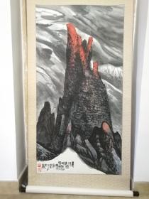 金陵山水画家 魏明《雪山图》