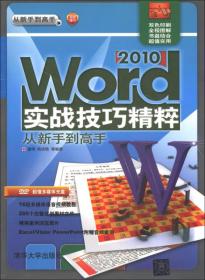 从新手到高手：Word 2010实战技巧精粹从新手到高手