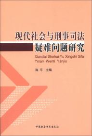 现代社会与刑事司法疑难问题研究