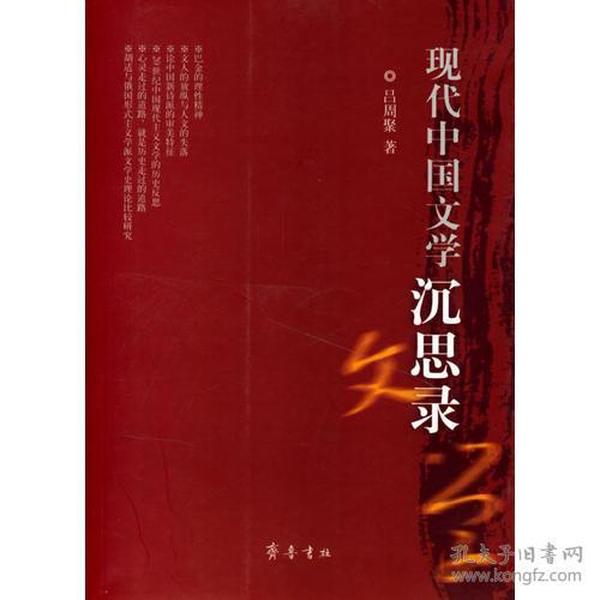 现代中国文学沉思录