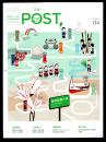 中华邮政专刋2015.04《POST》2册，A4共64页彩印，附图为封面、目录、封底，购买1册6元。