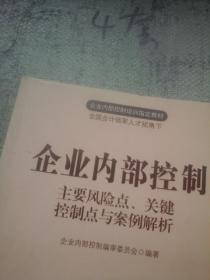 企业内部控制 主要风险点、关键控制点与案例解析