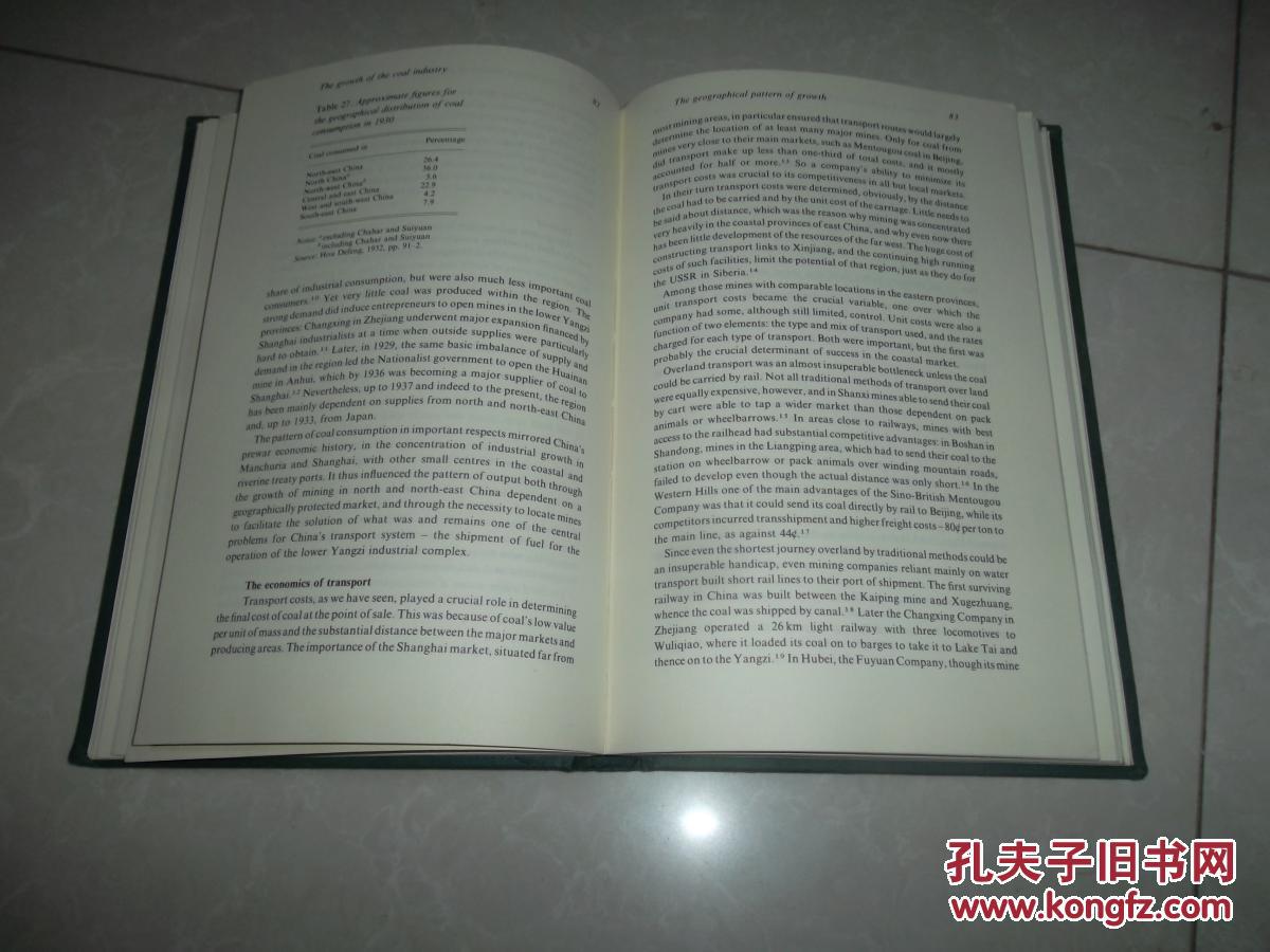 B0049精装 coal mining in china\\\'seconomy and society 煤炭开采china\\\'seconomy与社会1895---1937