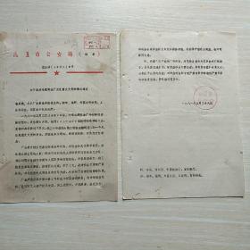 1981年关于南通冷藏制冰厂发生重大火灾的情况通报