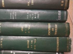 JOURNAL OF RHEOLOGY流变学杂志》化治图藏 1987-1988-1984-1985-1989-1986-1990-1991-20本合售册