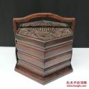 花梨木食盒五福临门食盒尺寸见图