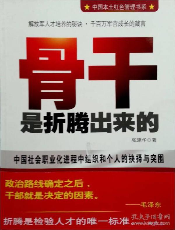 中国本土红色管理书系：骨干是折腾出来的