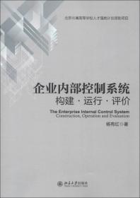 企业内部控制系统：构建·运行·评价