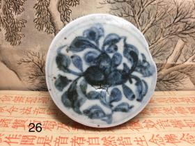 （26）明清青花古董碎瓷片老瓷片标本茶杯茶壶垫。东西包老，实物拍图。5片起包邮，量大从优